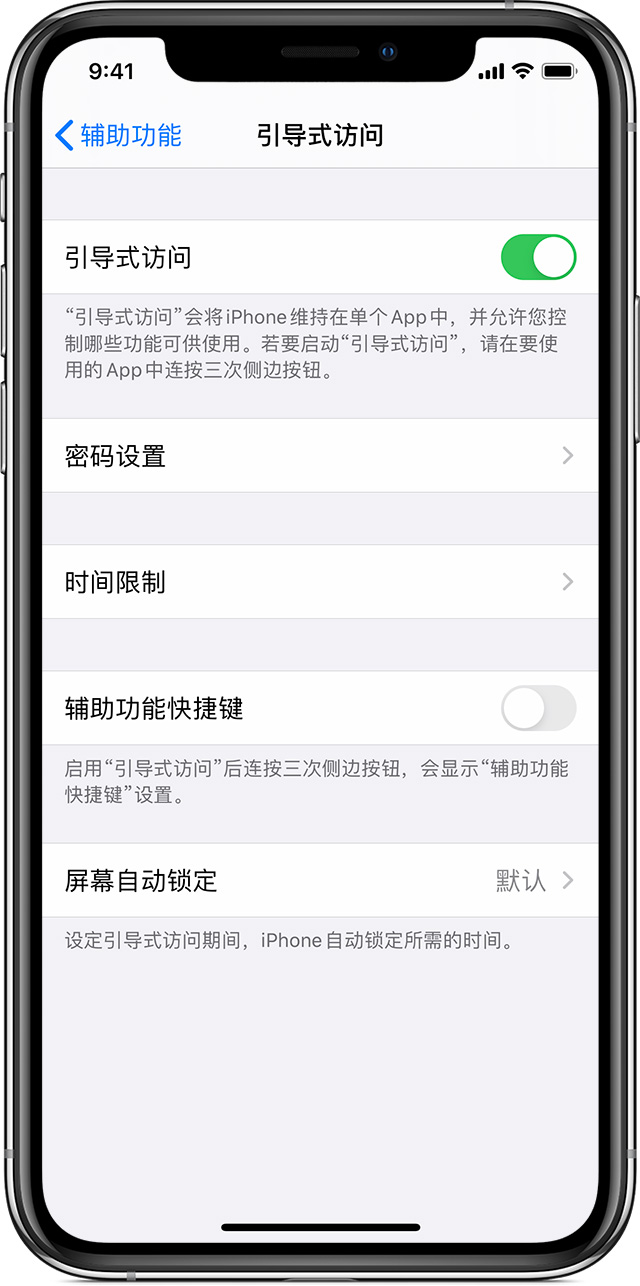 新丰苹果手机维修分享如何在 iPhone 上退出引导式访问 