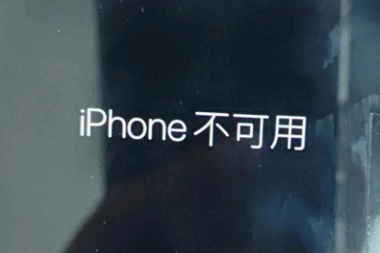 新丰苹果服务网点分享锁屏界面显示“iPhone 不可用”如何解决 